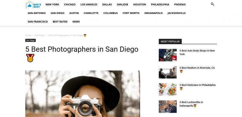 5 Best Photographers in San Diego