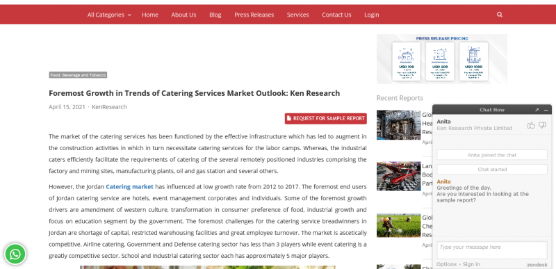 Foremost Growth in Trends of Catering Services Market Outlook: Ken Research